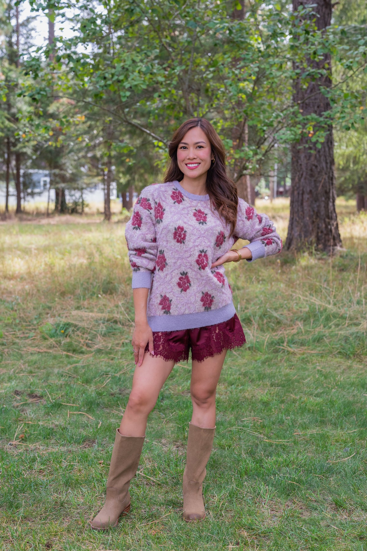 ANISSA FLORAL SWEATER