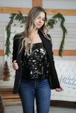 LAVINA SEQUIN TOP