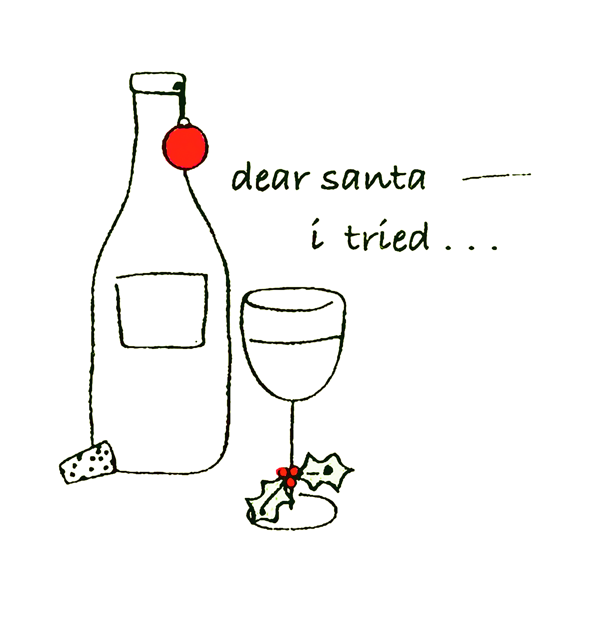 DEAR SANTA I TRIED.. NAPKINS