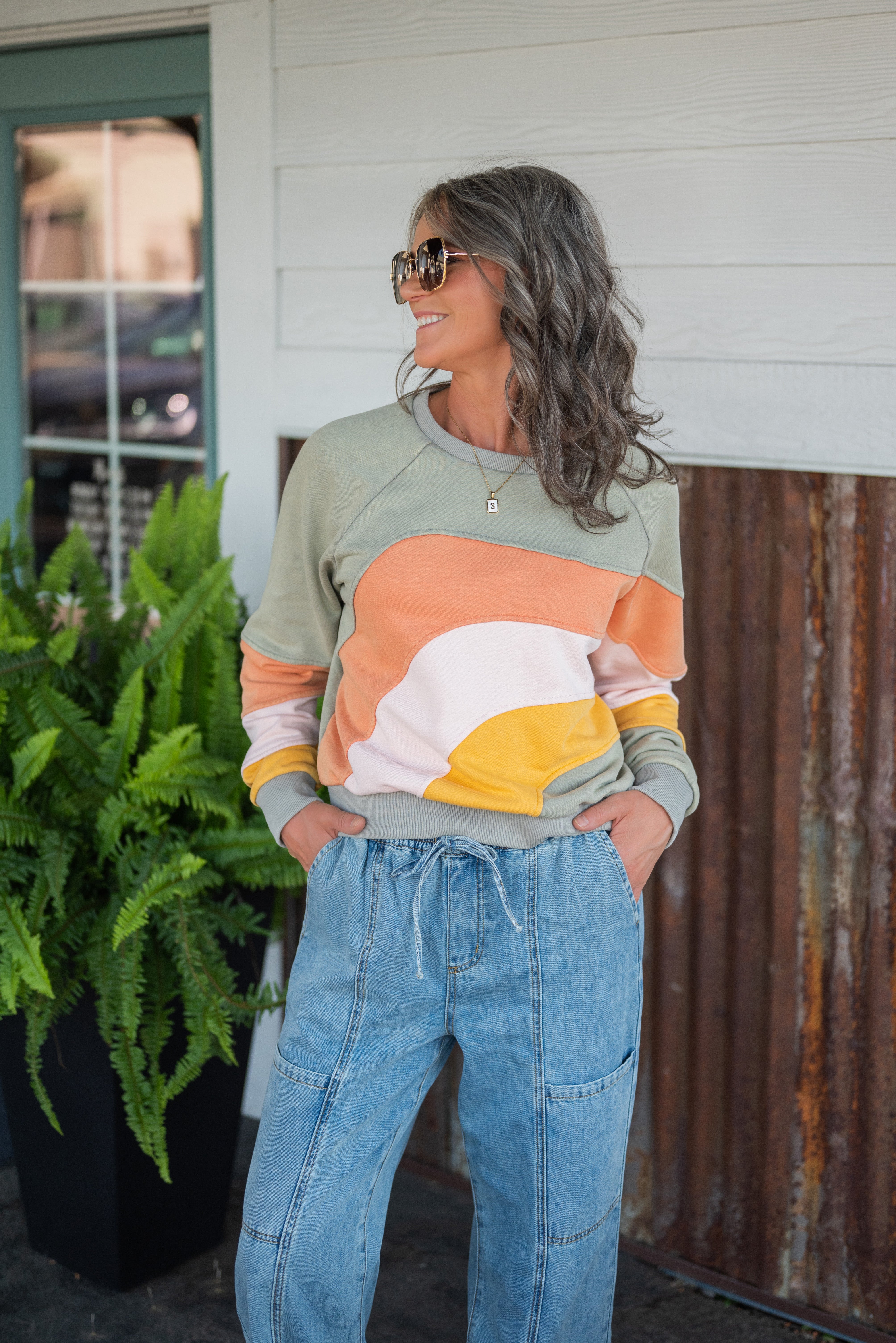 HADLEY COLORBLOCK TOP