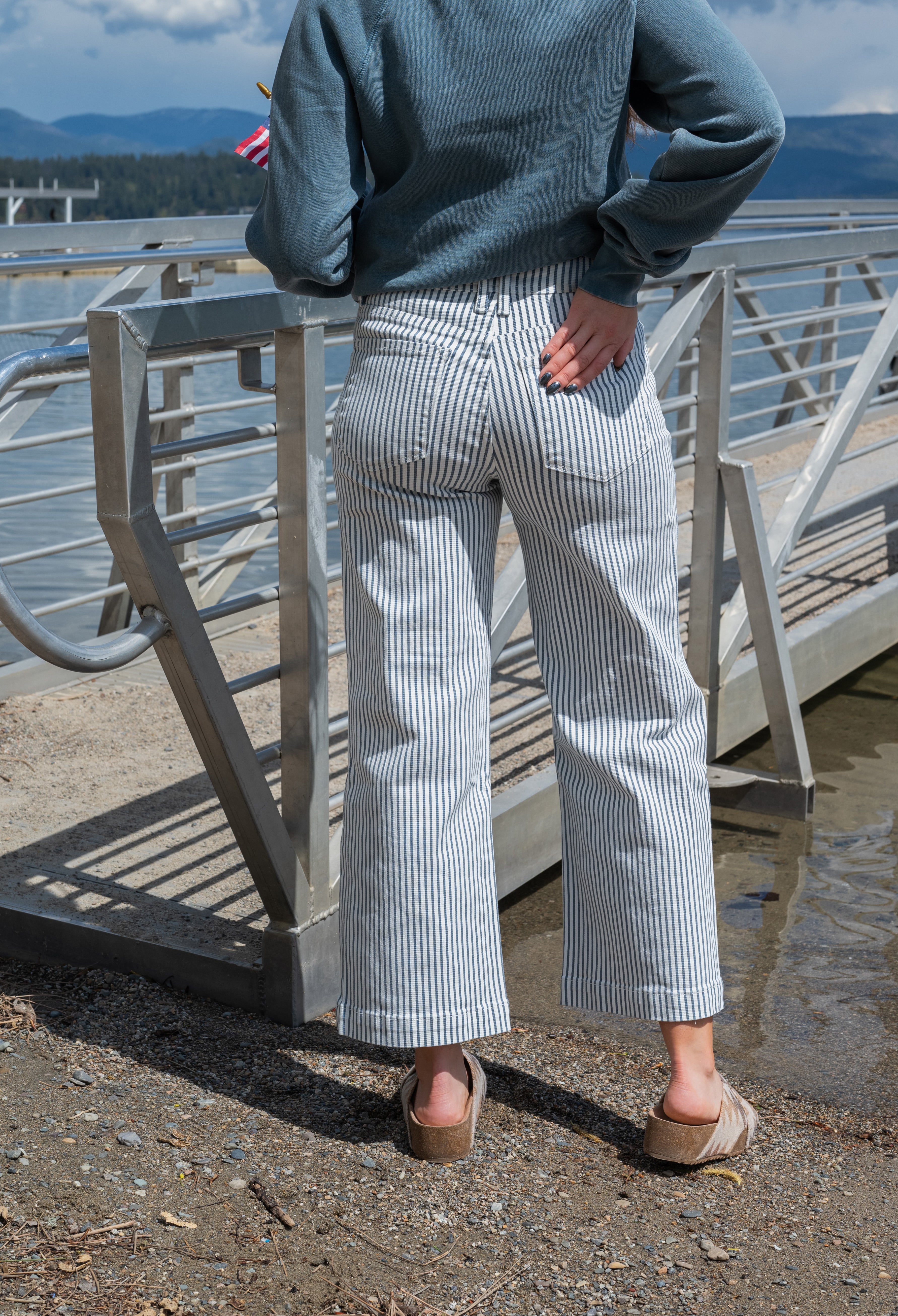 STRIPE HR CROP WIDE