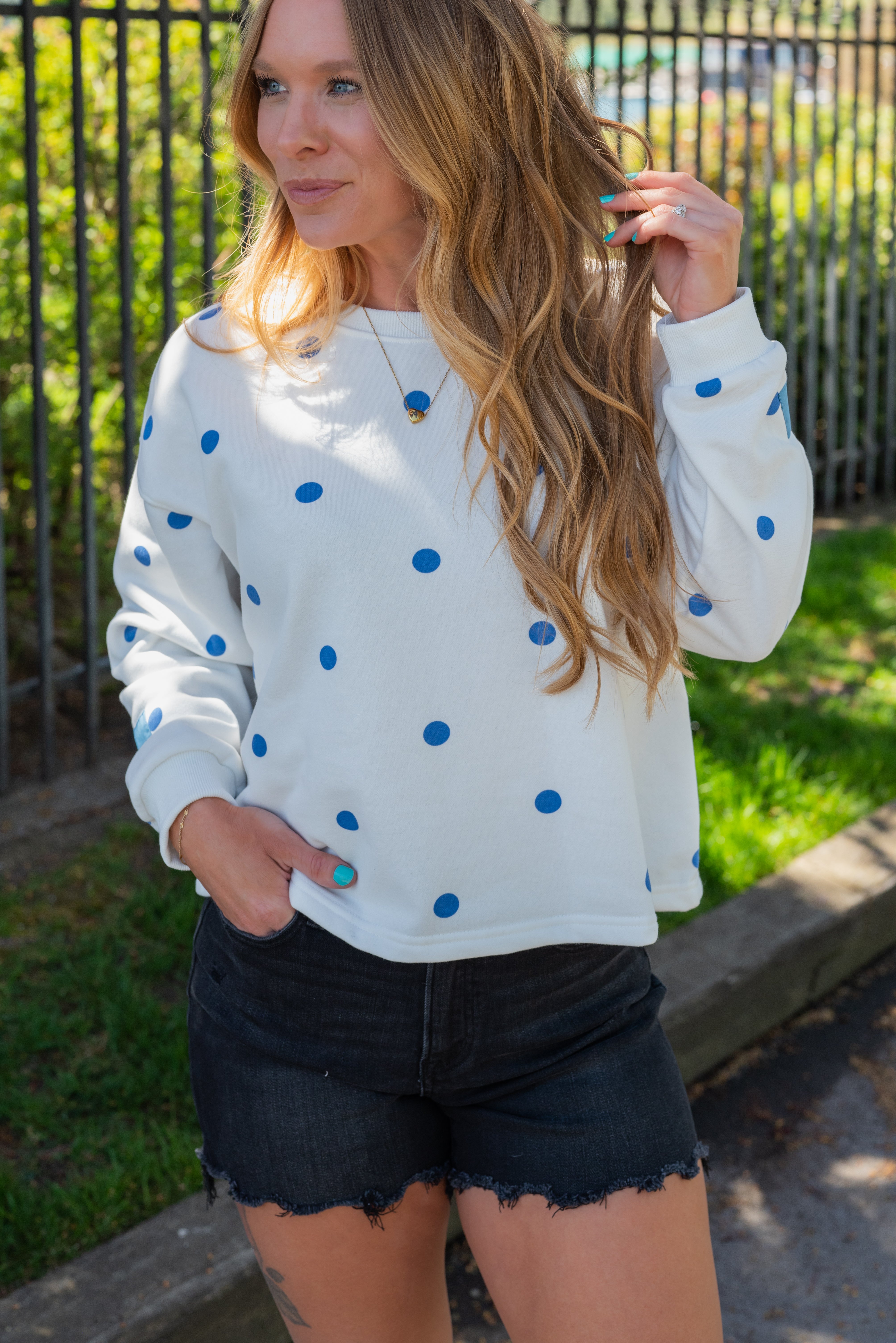 KELLEY POLKA DOT SWEATSHIRT