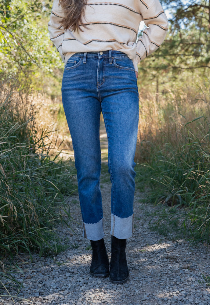 SAGACITY HR CUFF SLIM STRAIGHT