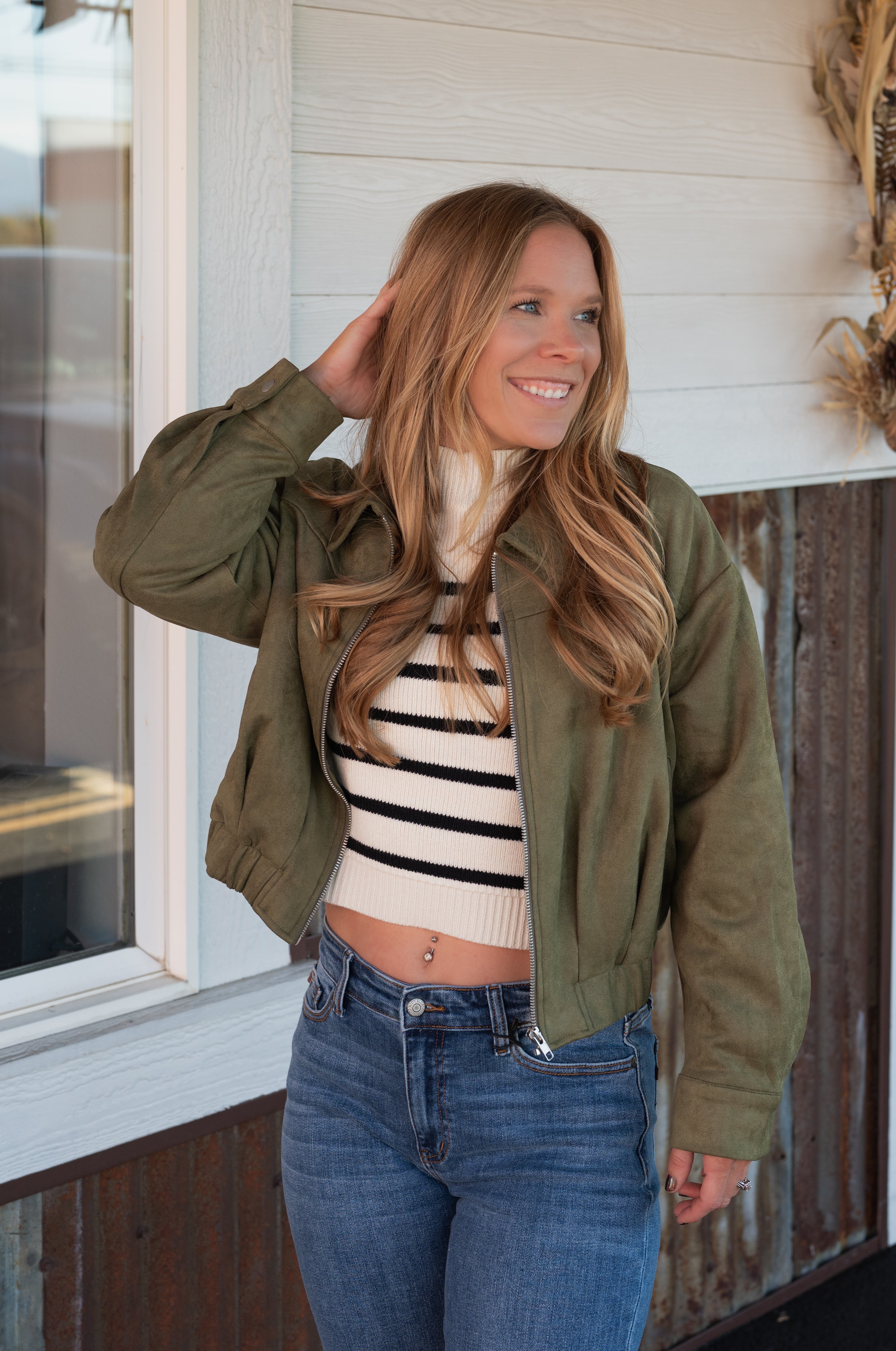 TUSCANY FAUX SUEDE JACKET