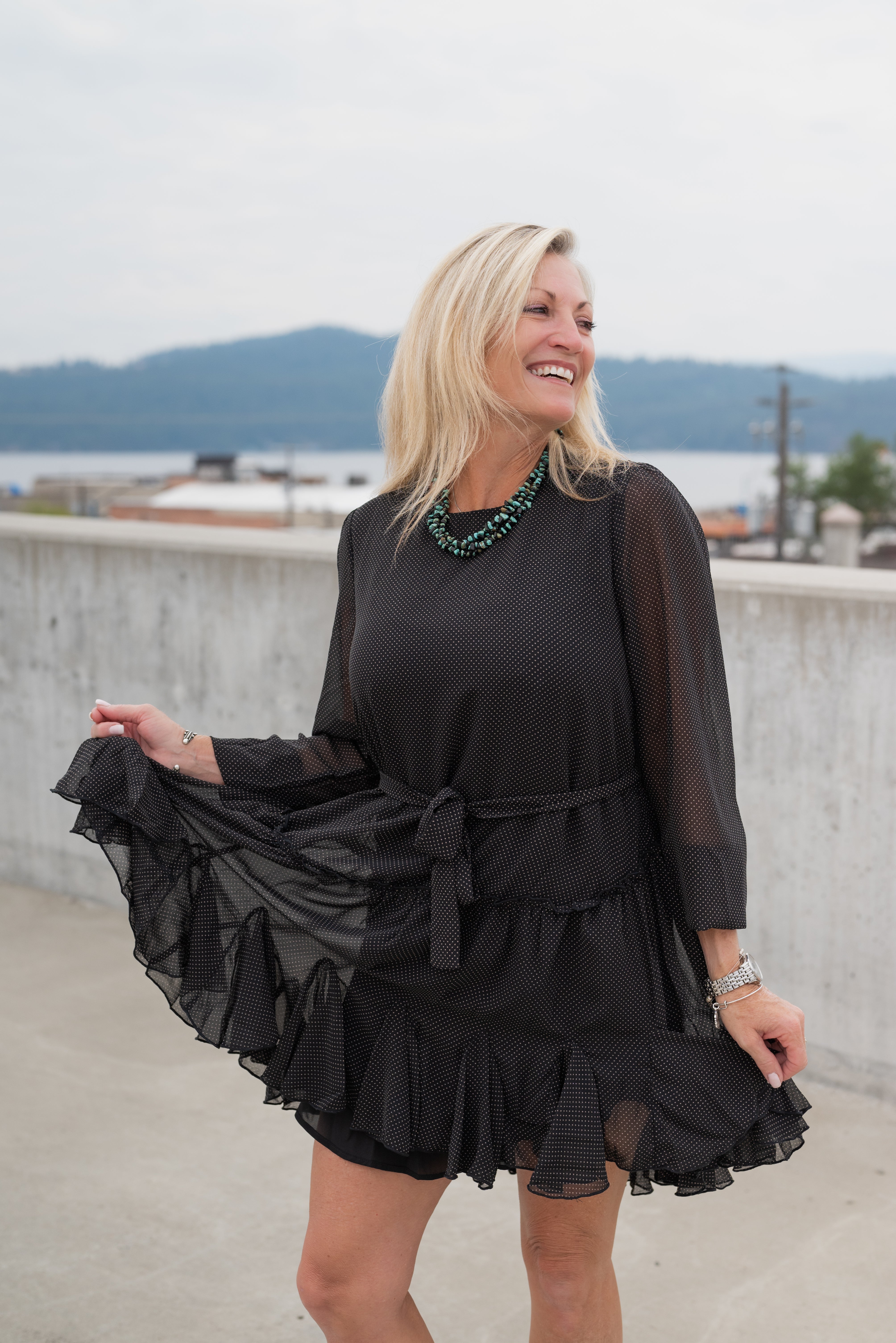 JEAN CHIFFON DRESS