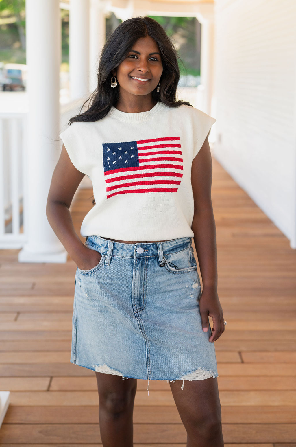 AMERICAN DREAM FLAG SWEATER