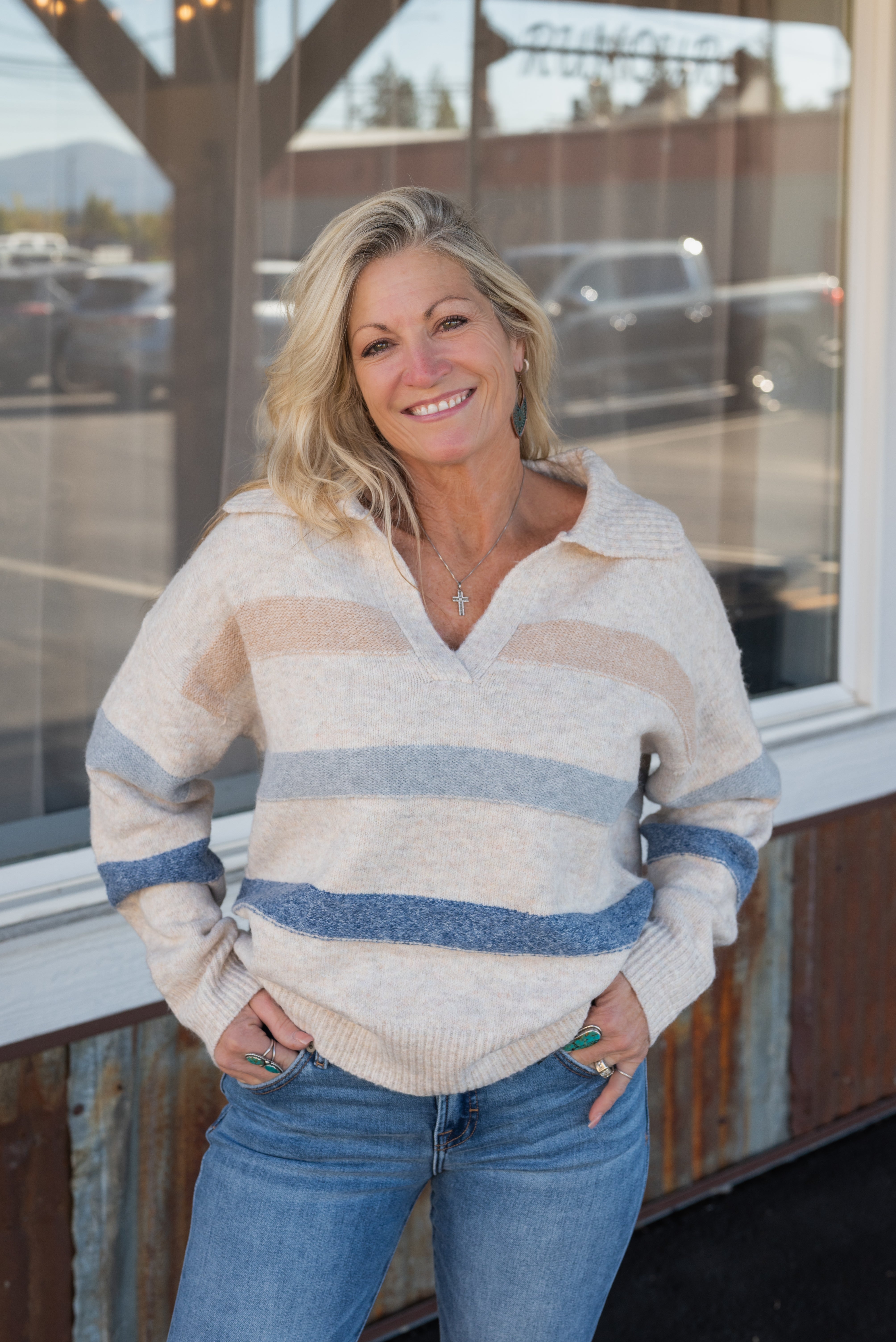 MIRIAM STRIPE SWEATER
