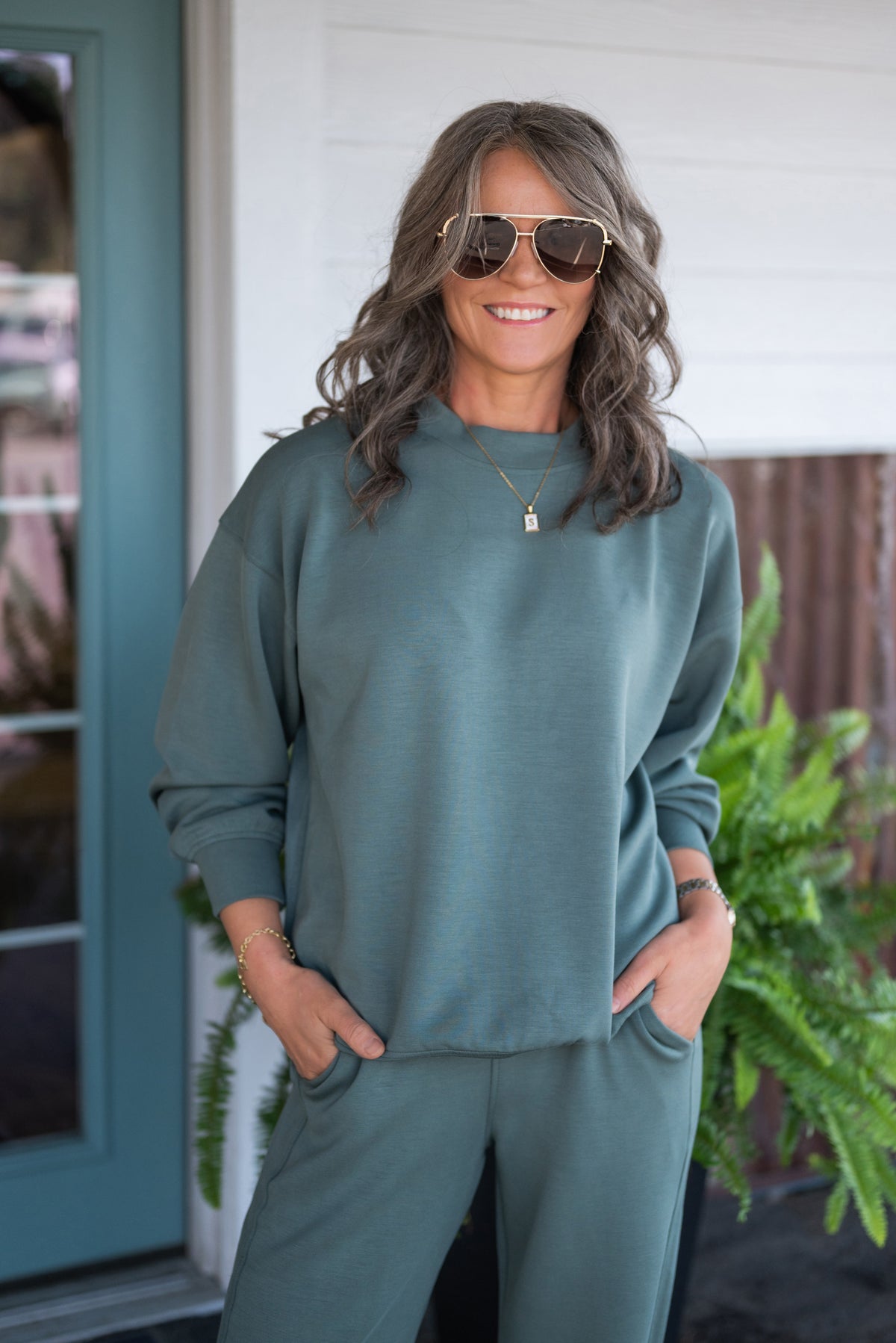 KATRINA MOCK NECK PULLOVER