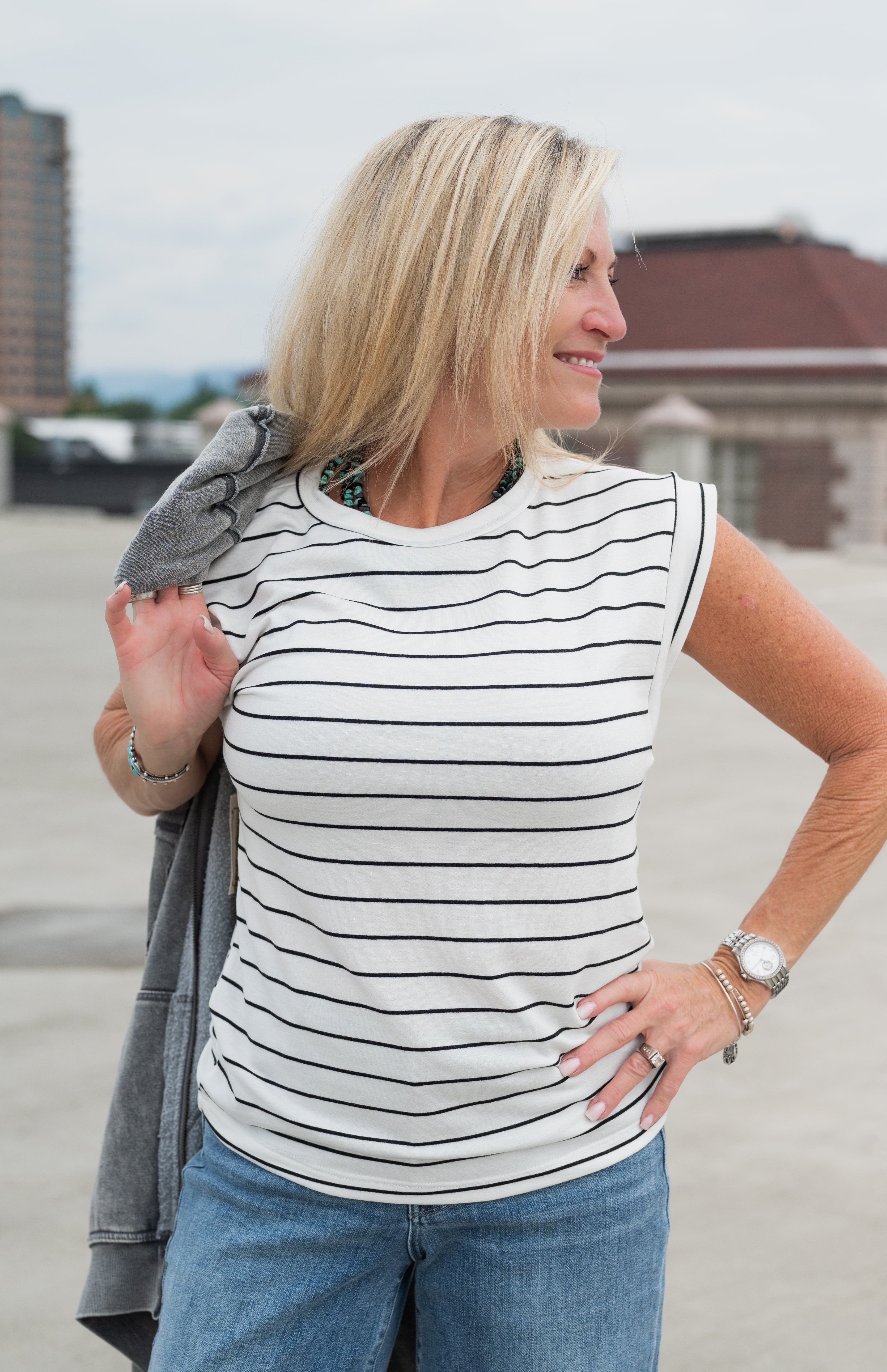 JERRIE STRIPE TOP