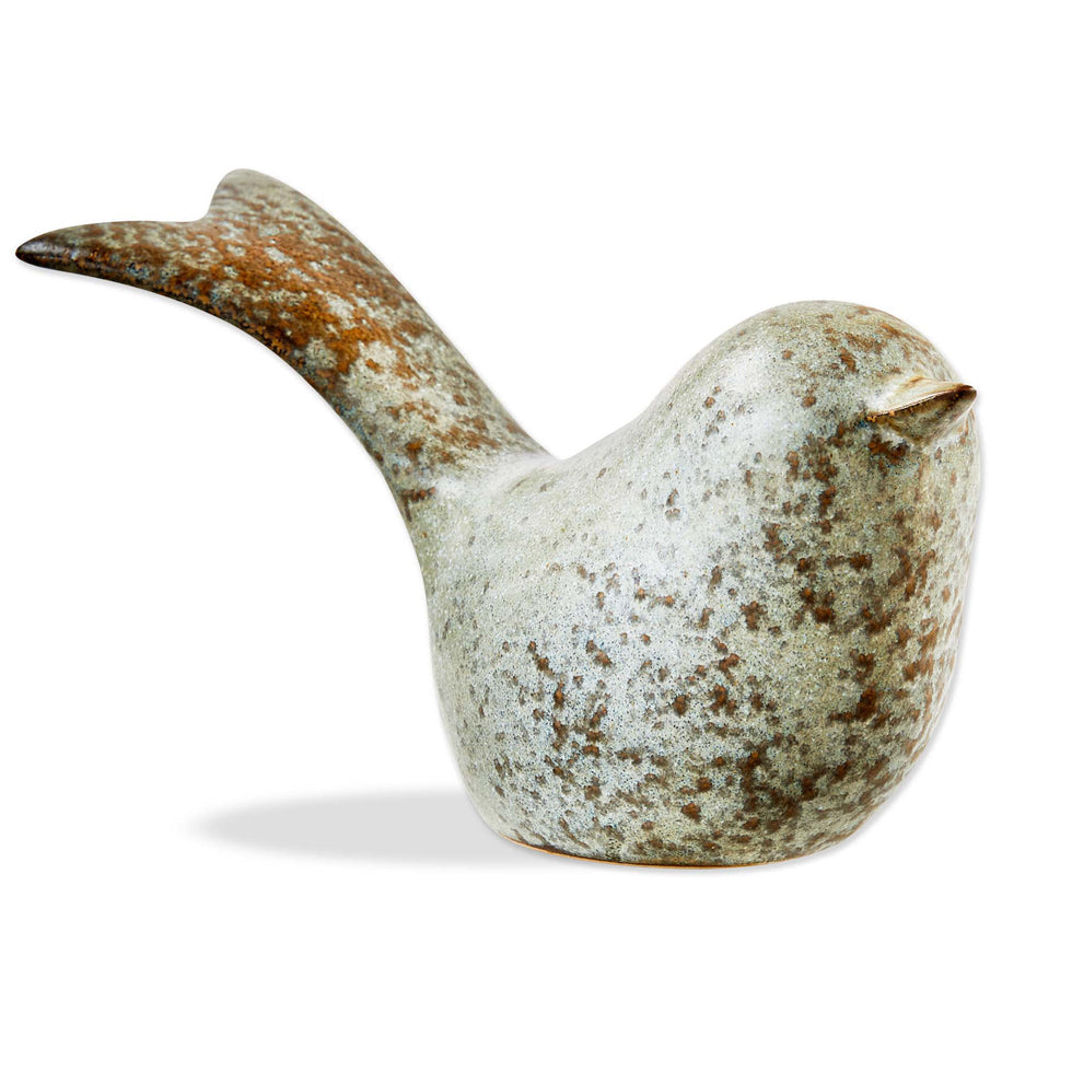 Long Tail Stoneware Bird