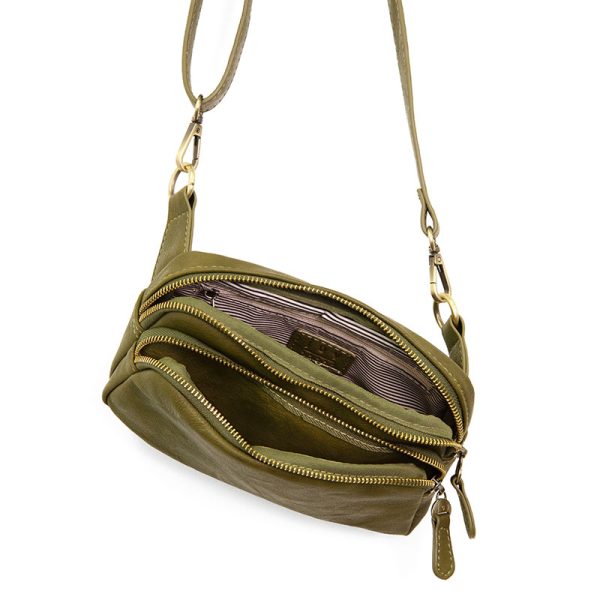 Kylie Double Zip Sling Belt Bag