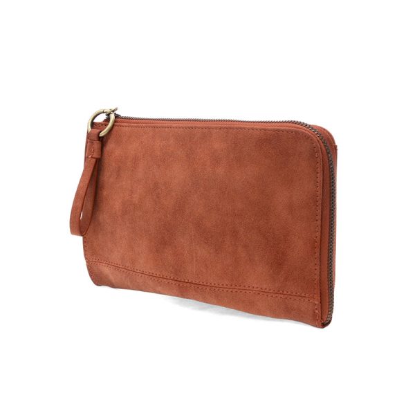 Faux Suede Karina Wristlet & Wallet