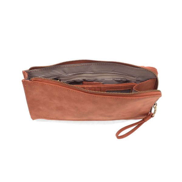 Faux Suede Karina Wristlet & Wallet