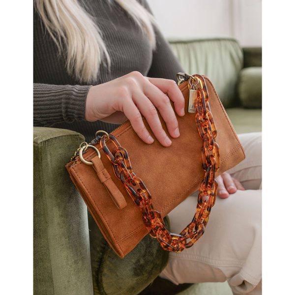 Faux Suede Karina Wristlet & Wallet