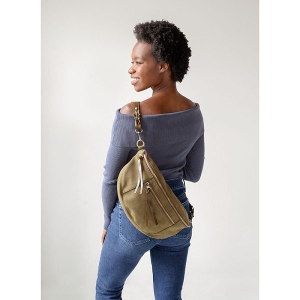 Faux Suede Sling
