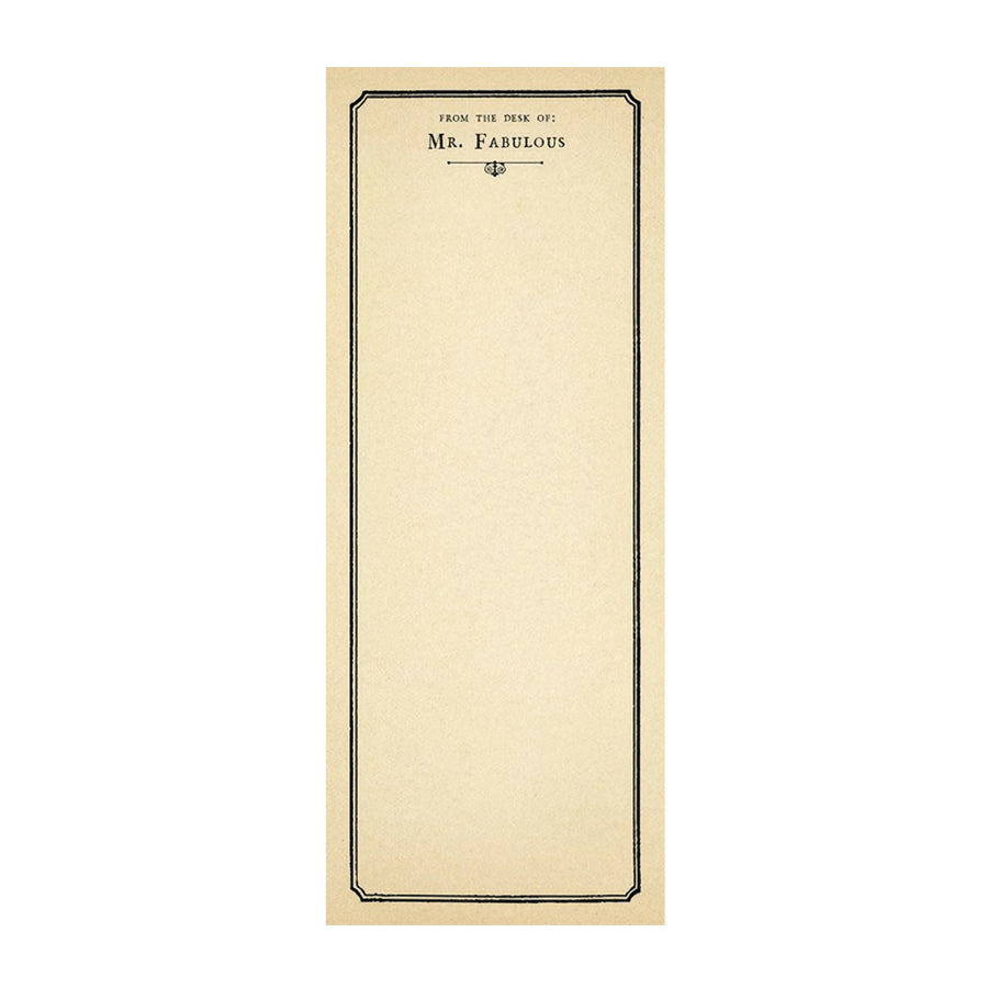 Mr. Fabulous Skinny Notepad