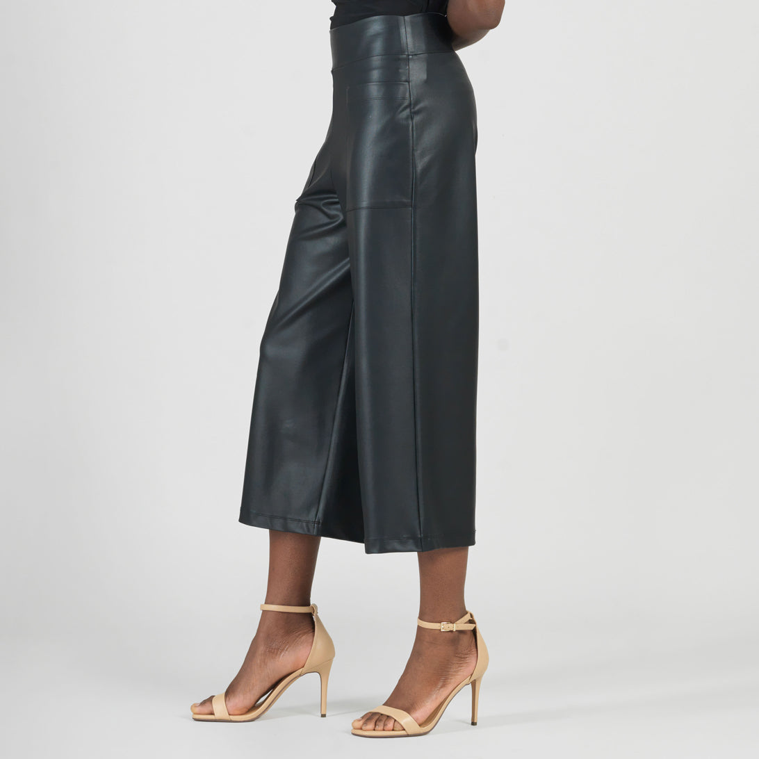 Liquid Leather™ - Sheen Front Pocket Gaucho Pant