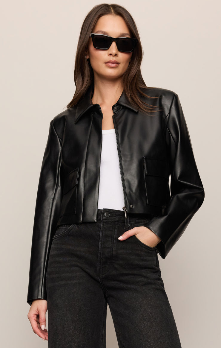 Ainsley Faux Leather Jacket