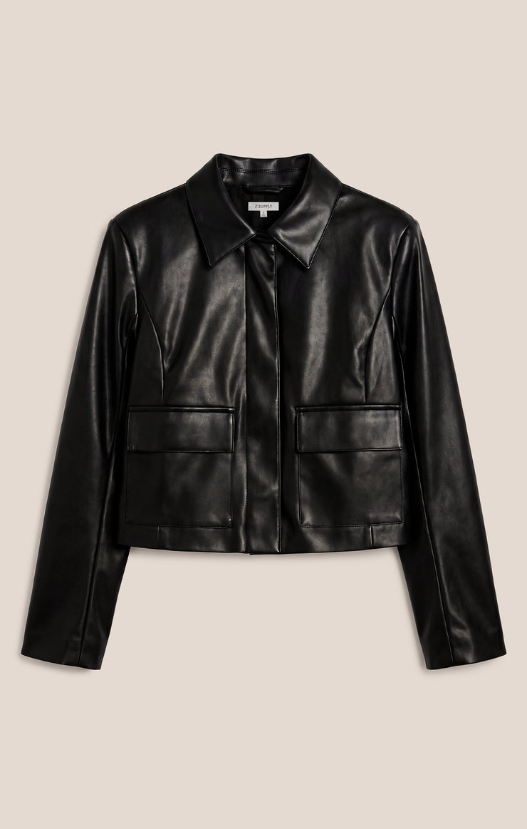 Ainsley Faux Leather Jacket