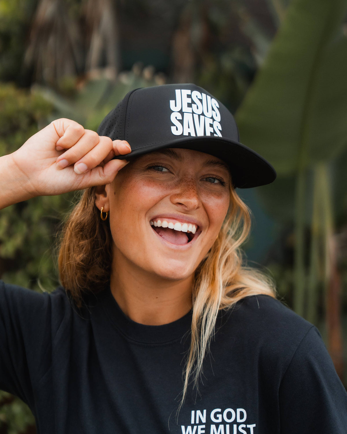 Jesus Saves Premium Hat