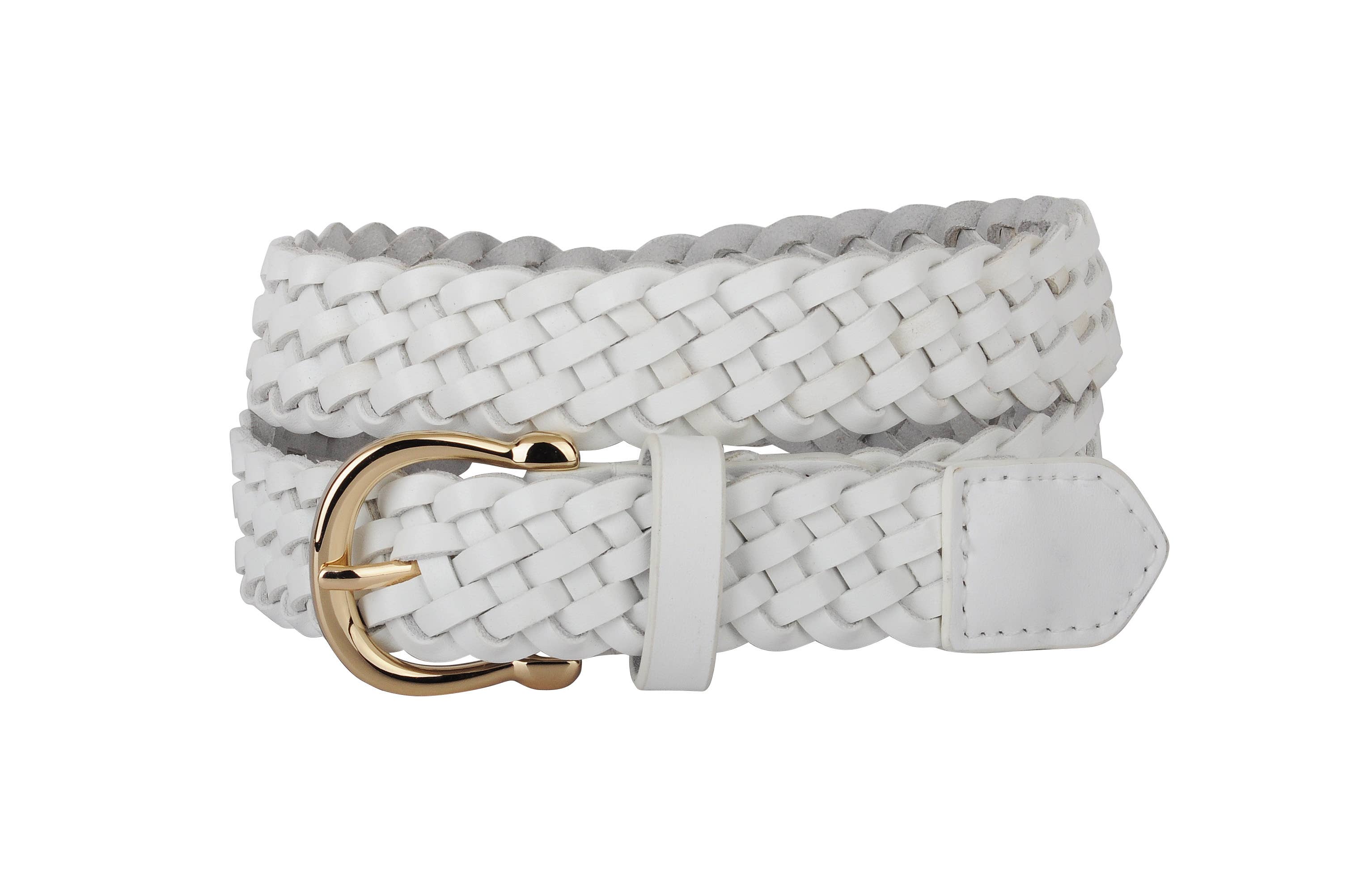 Classic Braided Equestrian Buckle Leather Belt