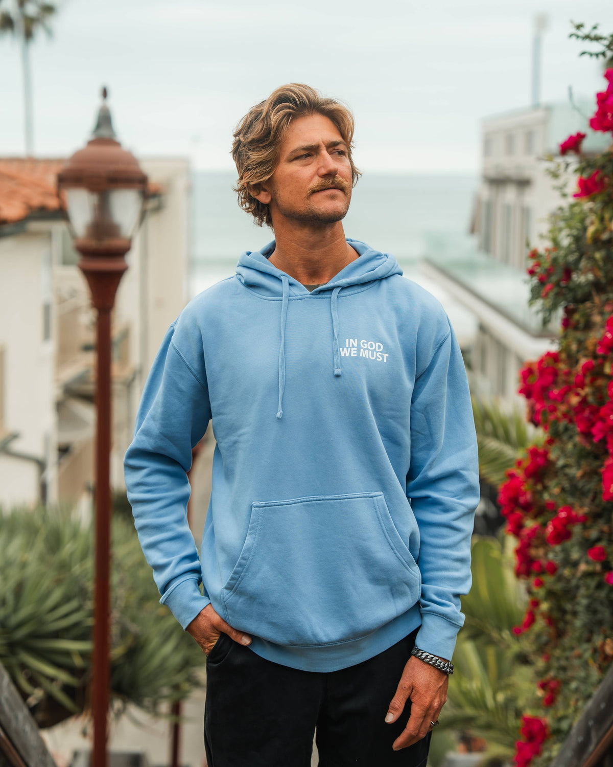Jesus Saves Blue Hoodie