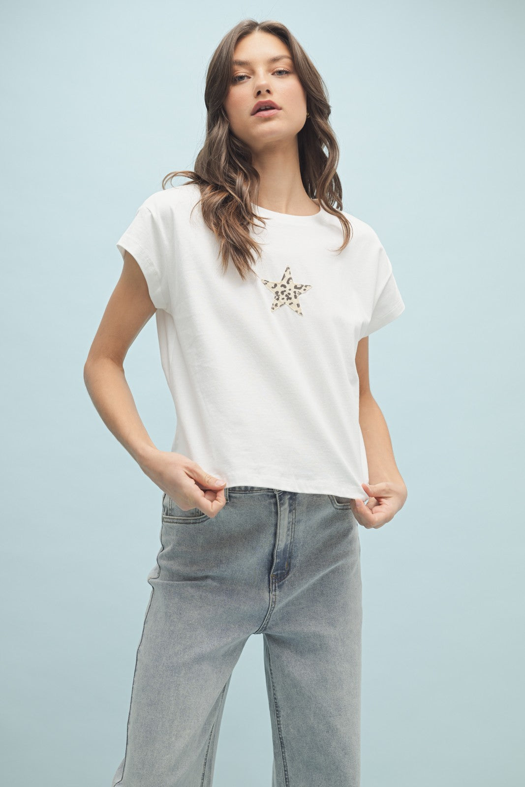 Leopard Star Top