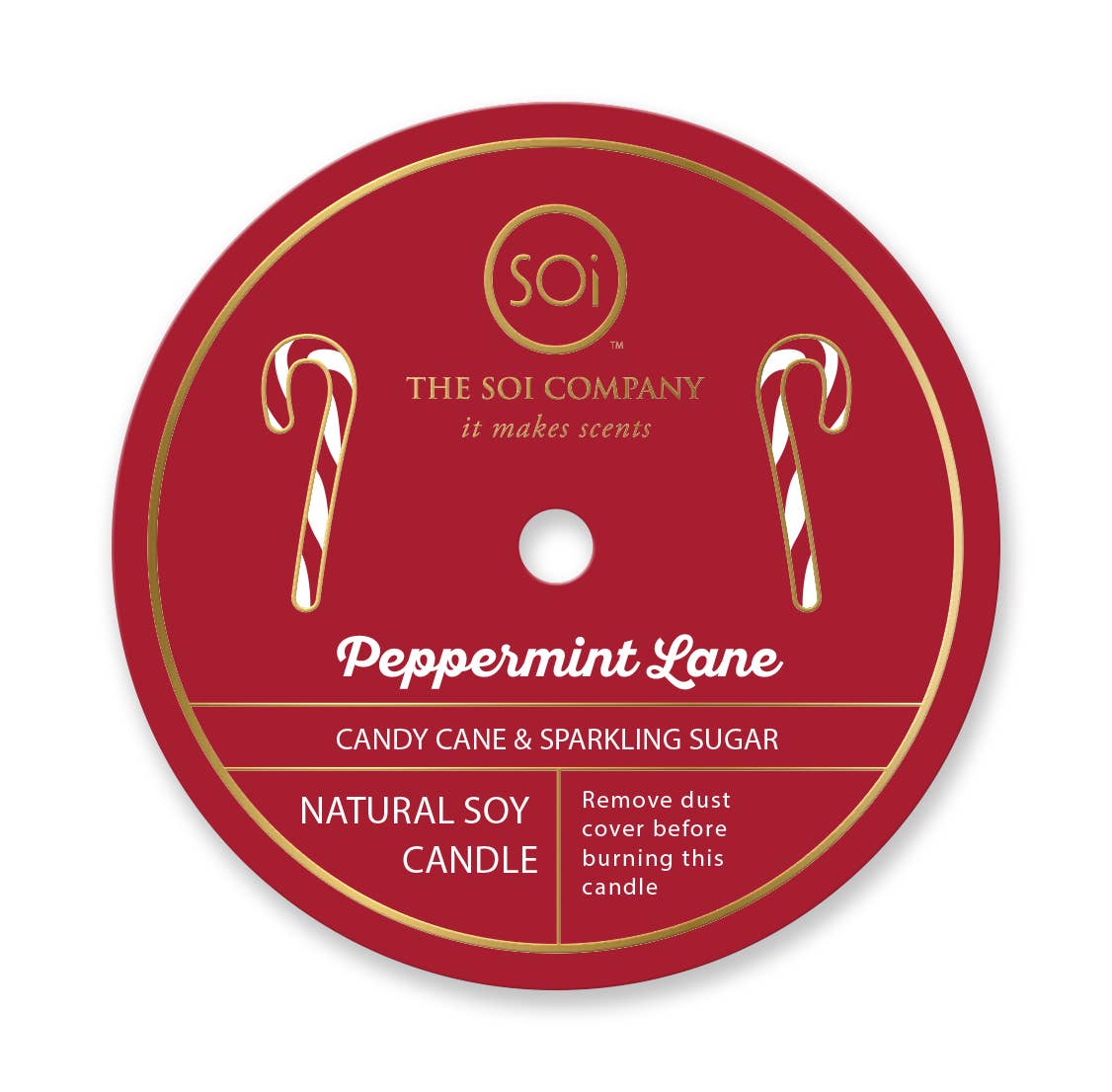 Peppermint & Candy Cane Candle- 12oz