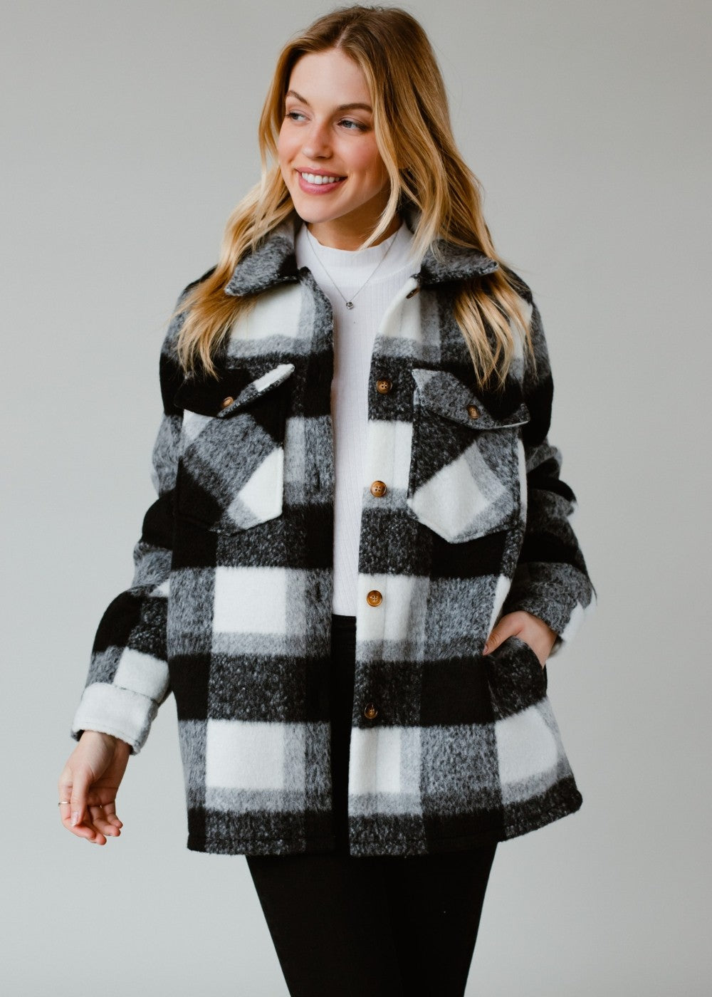 COLLYN PLAID JACKET