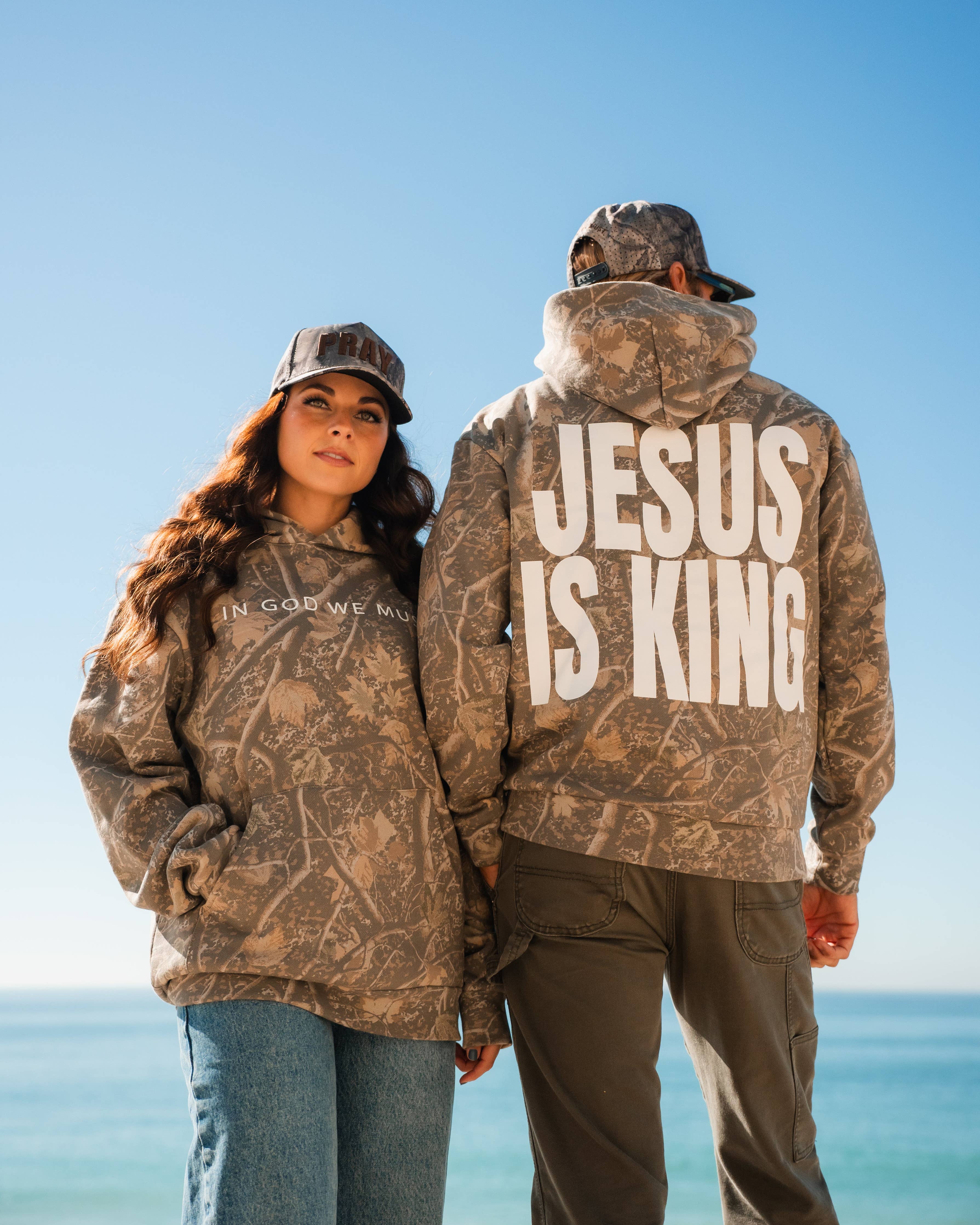 'Jesus is King' Camo Hoodie