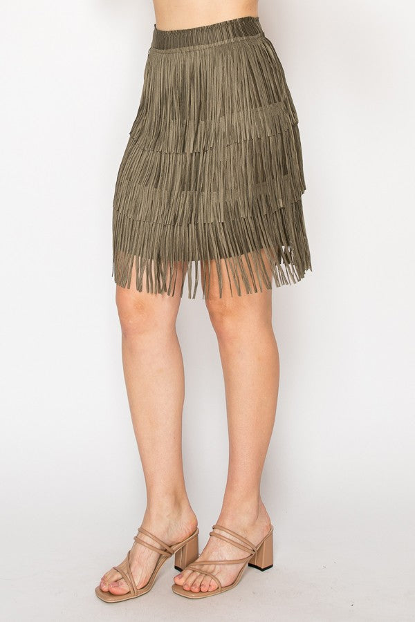 ELLIS FRINGE SKIRT