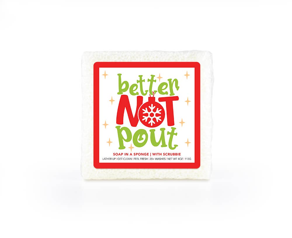 Better Not Pout | Seaside Soap in a Square Sponge