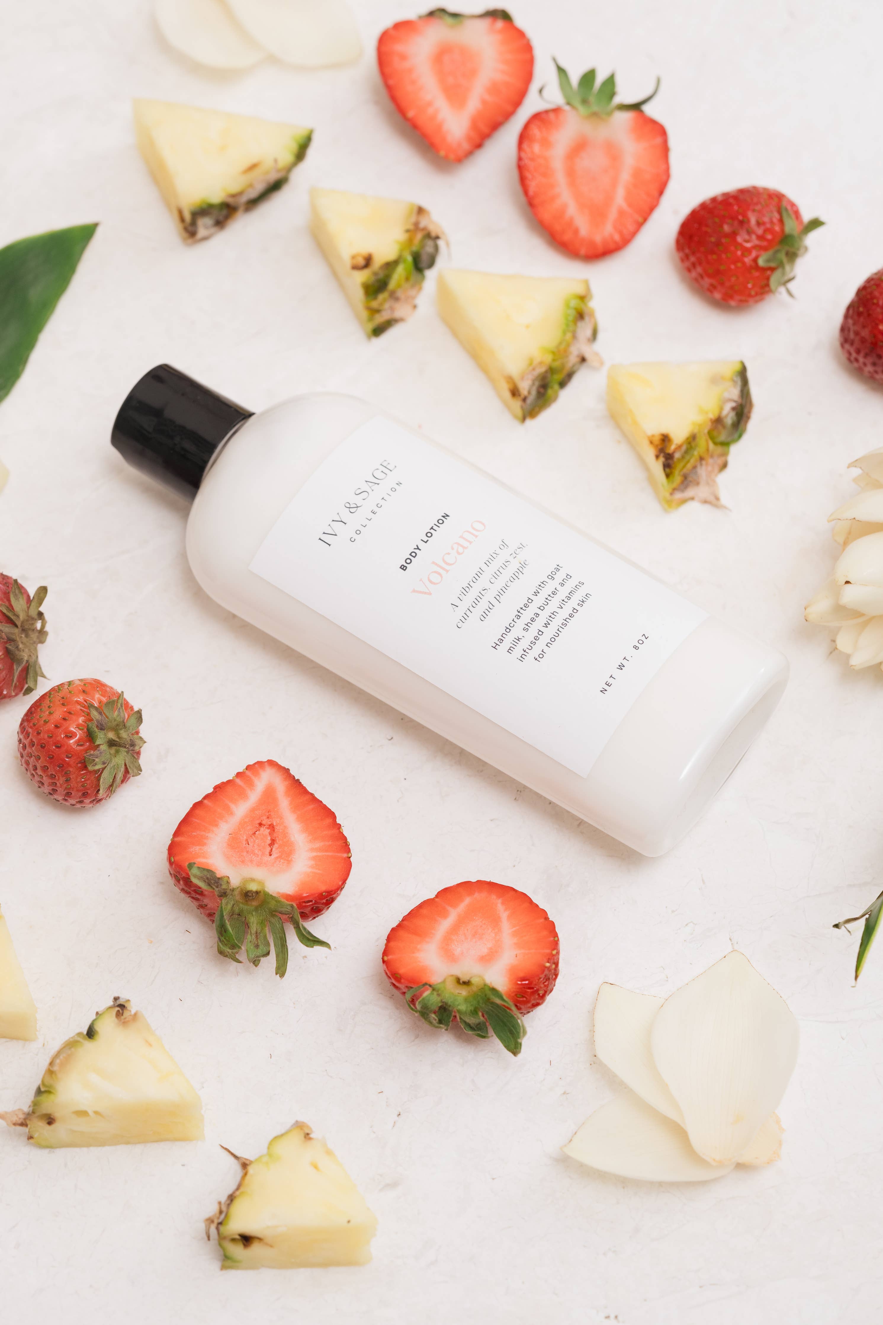 Volcano Goat Milk Lotion – Citrus + Berries  8 oz