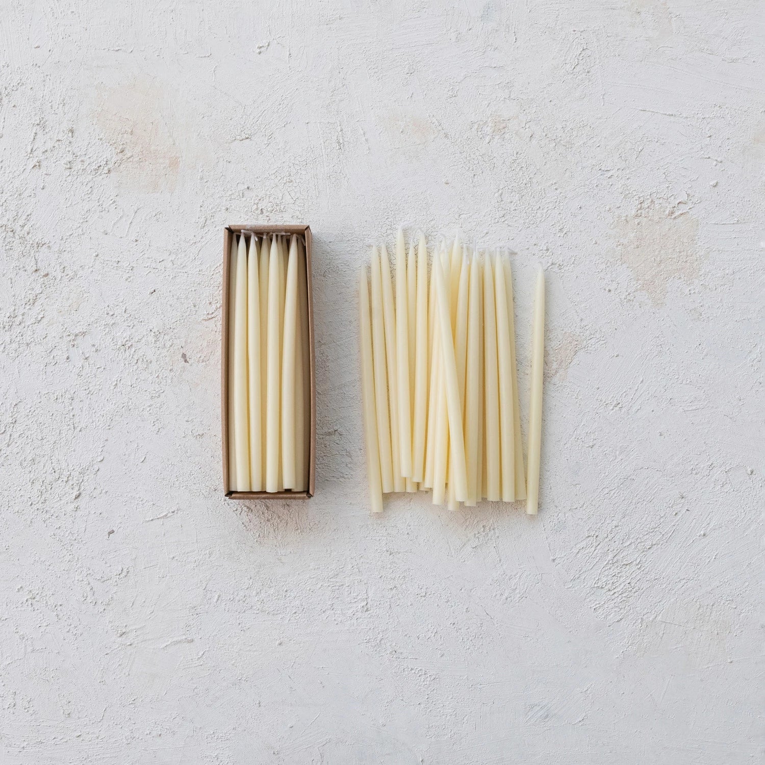Unscented Thin Taper Candles
