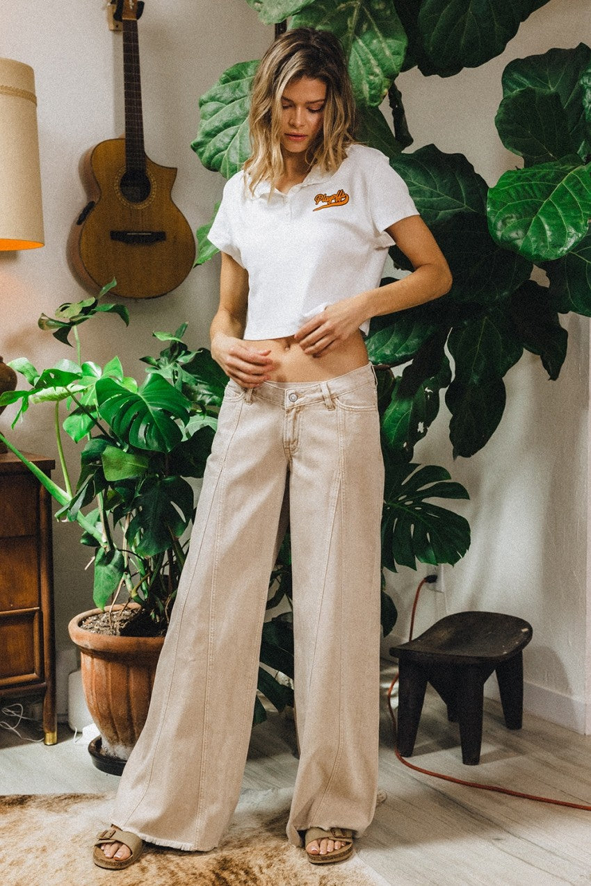 MESMERIZE LOW RISE BAGGY WIDE PANT