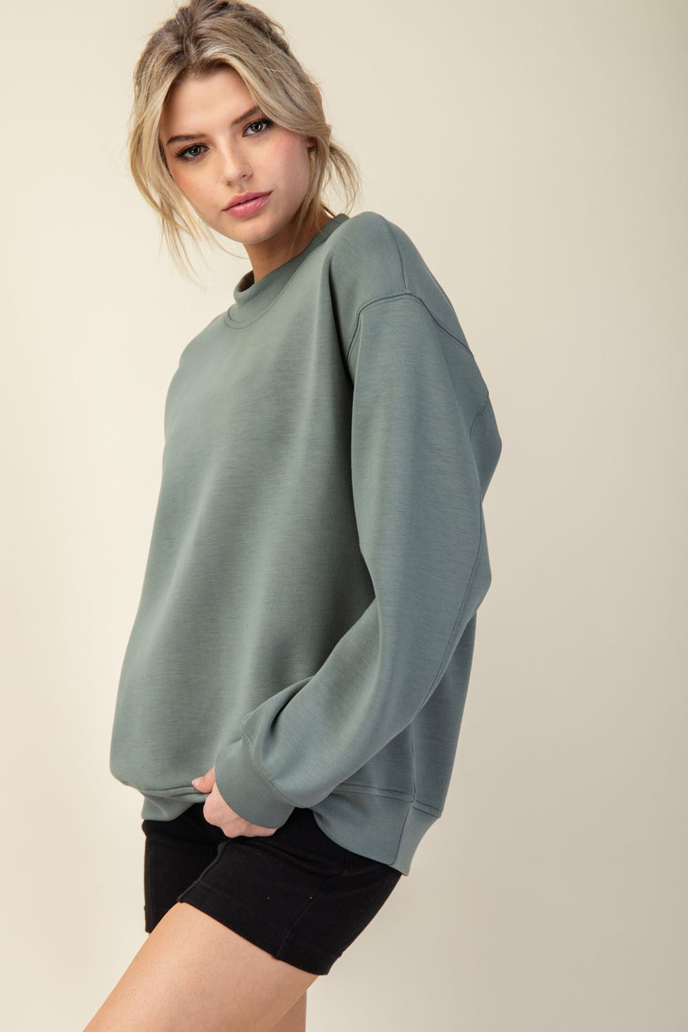 KATRINA MOCK NECK PULLOVER