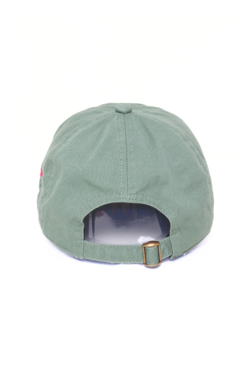 SIDE FLOWER Embroidered Baseball Cap