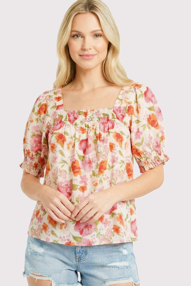 MAREN FLORAL TOP