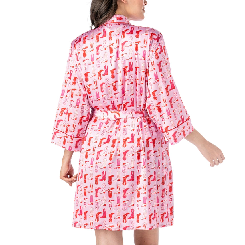 Boots Satin Pajama Robe