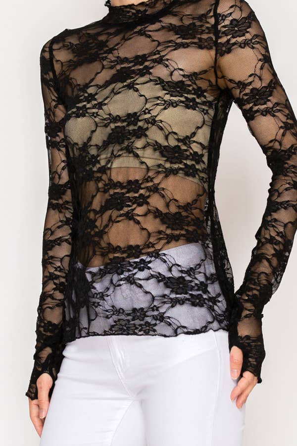 VEGA SHEER LONG SLEEVE