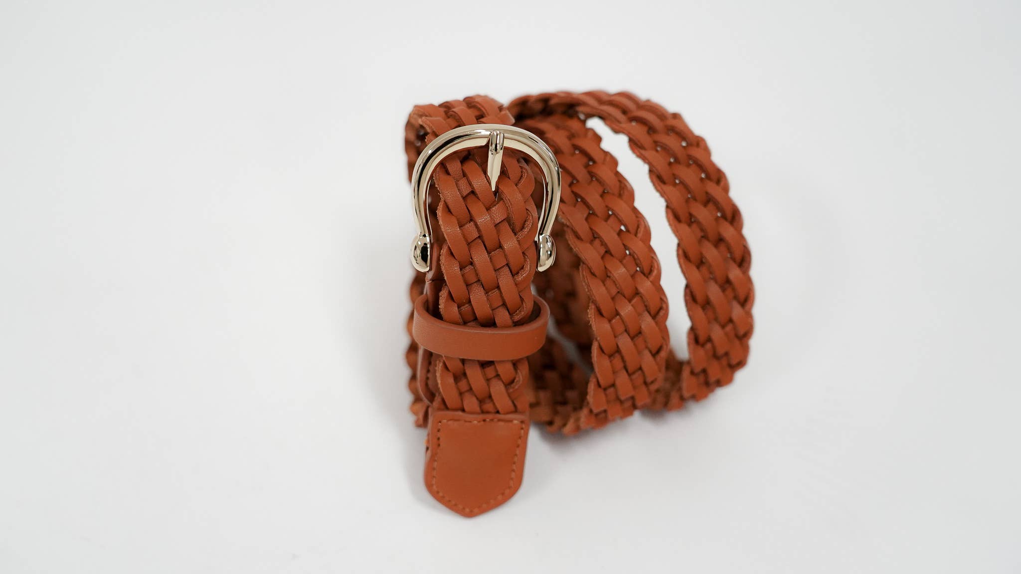 Classic Braided Equestrian Buckle Leather Belt