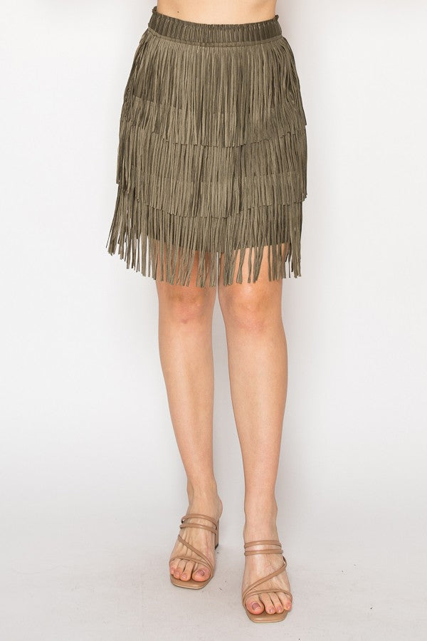 ELLIS FRINGE SKIRT