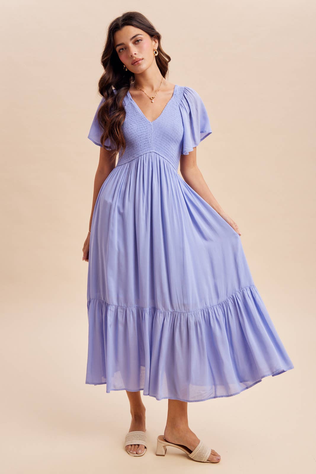ELLA SMOCKED DRESS
