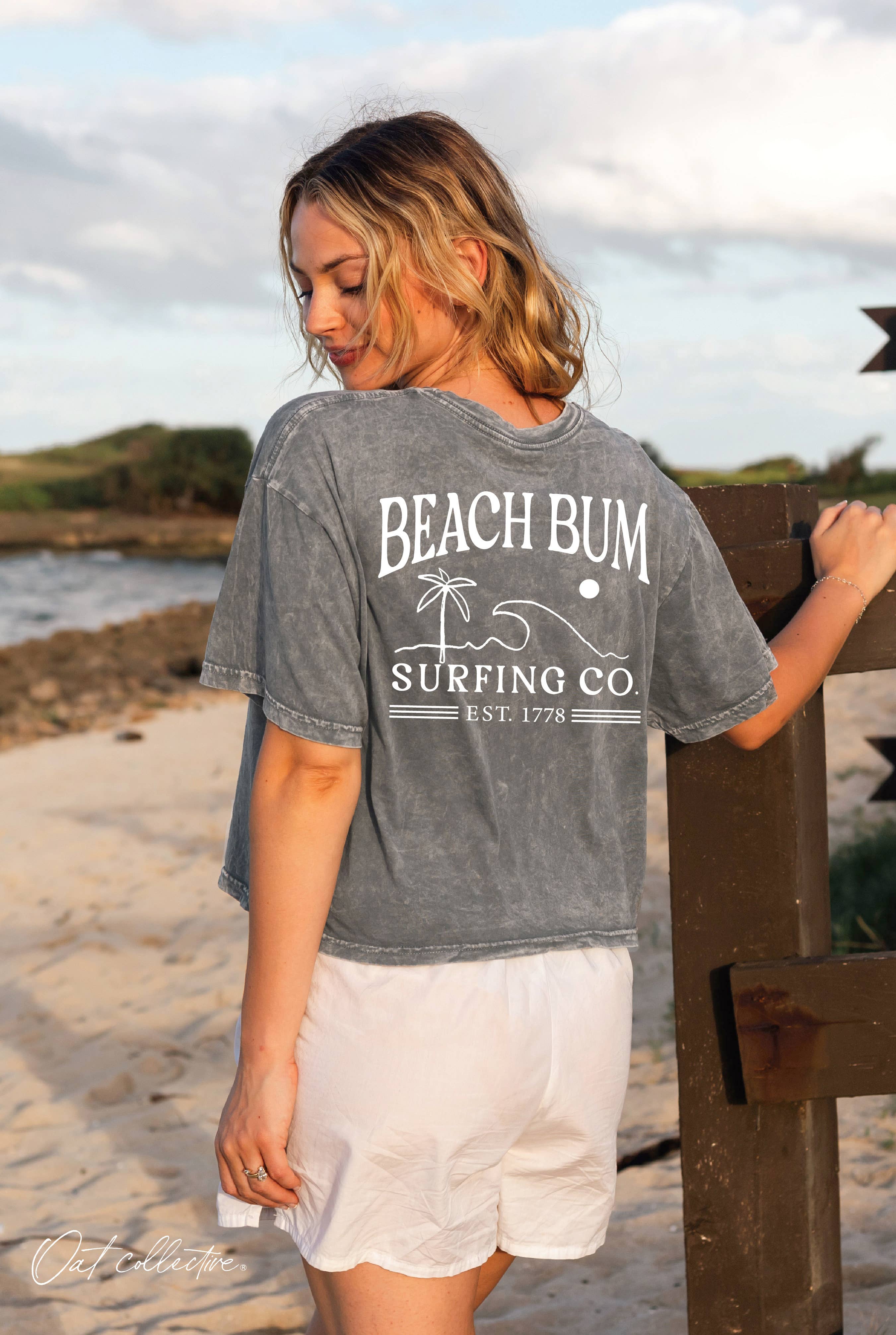 BEACH BUM Cropped Top