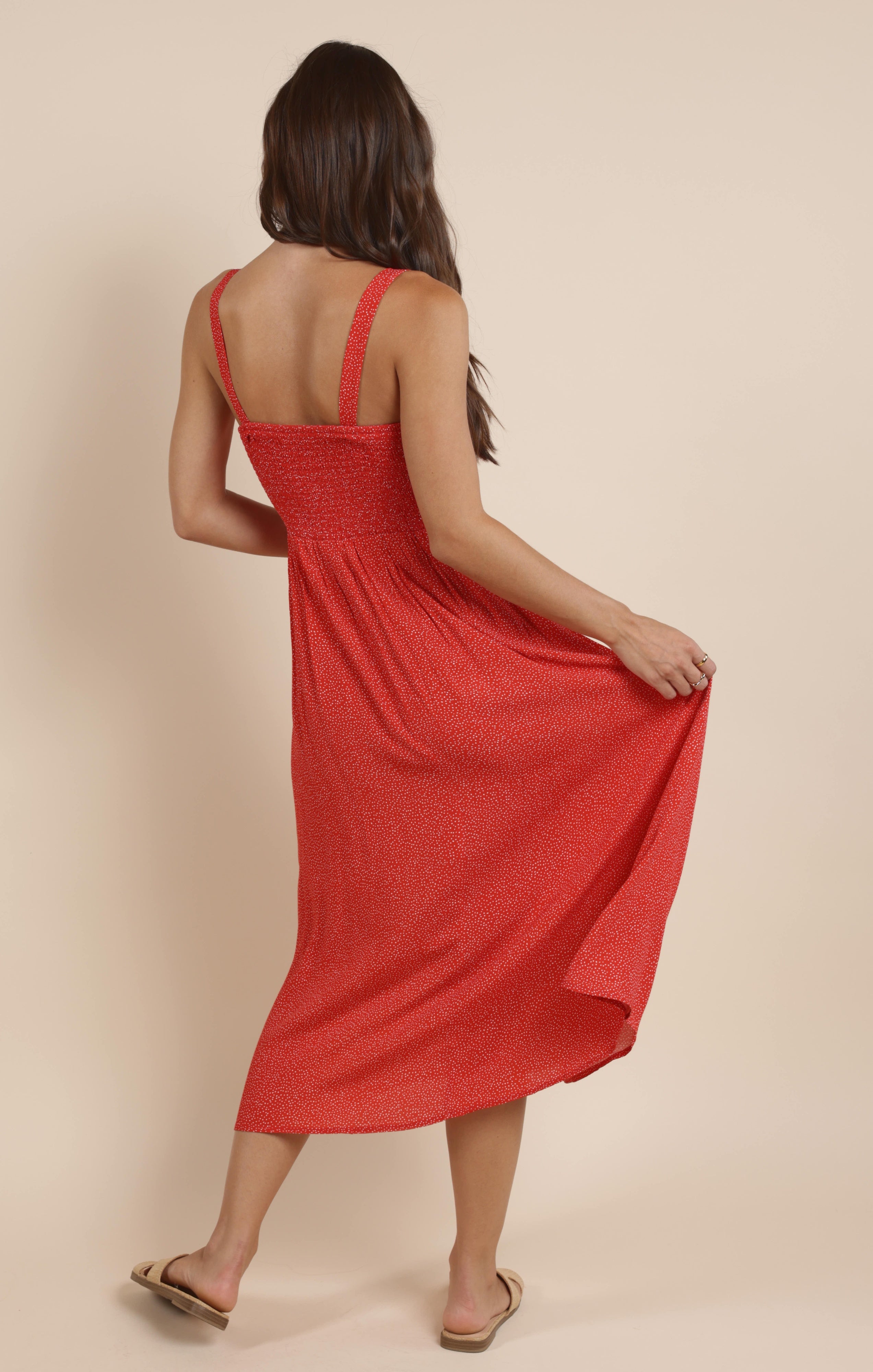 NINA MILKMAID MIDI DRESS