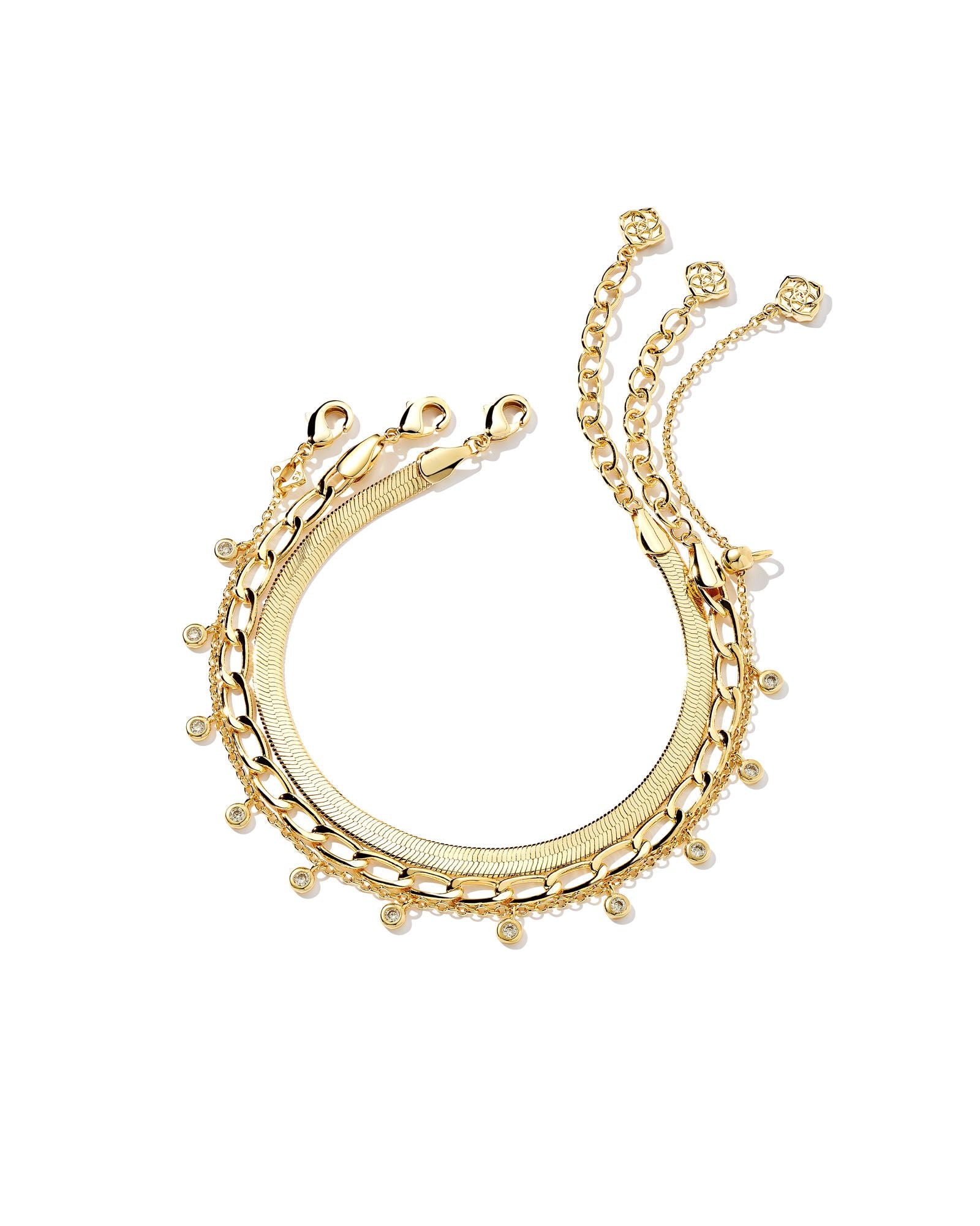 KASSIE SET OF 3 CHAIN BRACELET