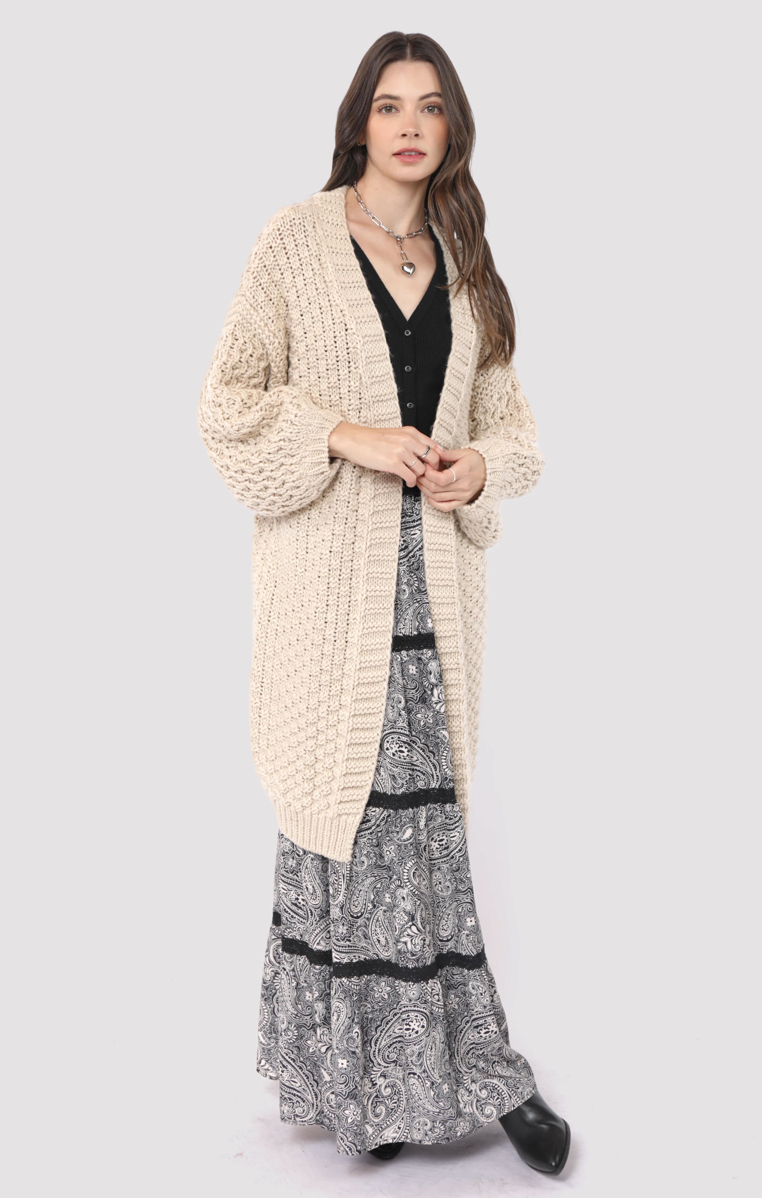 IGGY HAND CHUNKY CARDIGAN