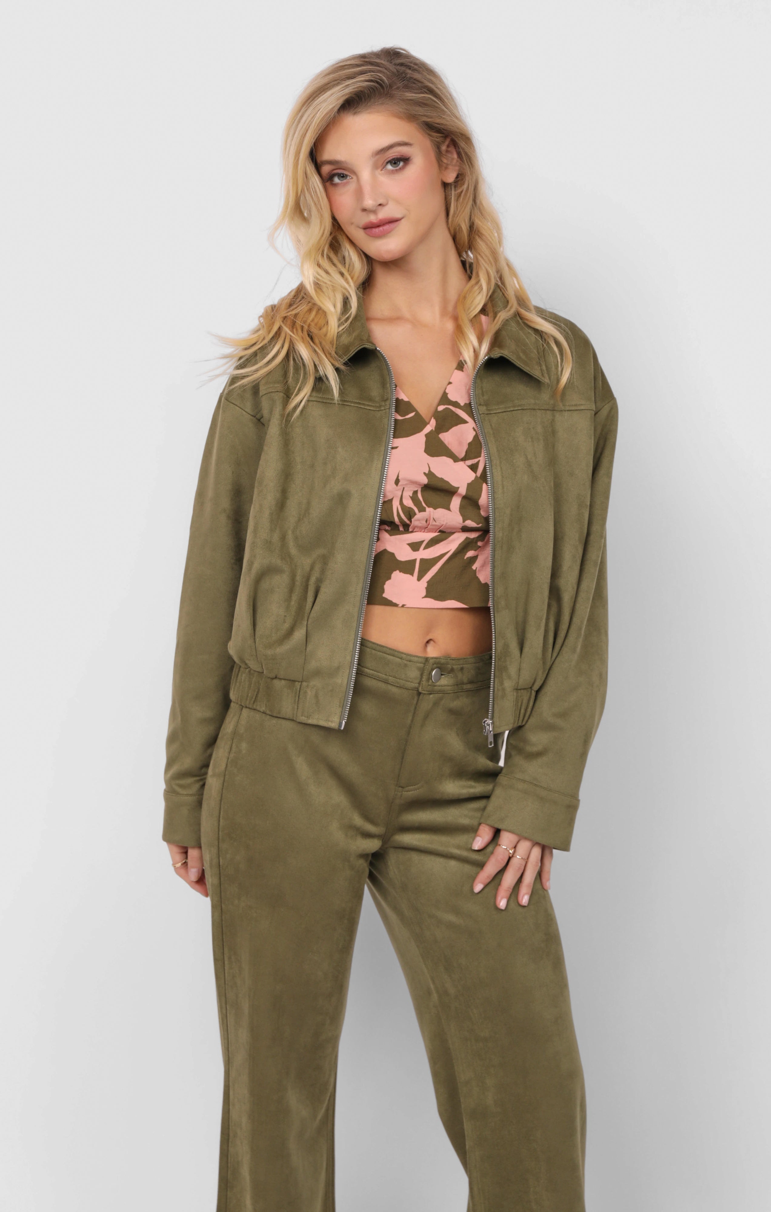TUSCANY FAUX SUEDE JACKET