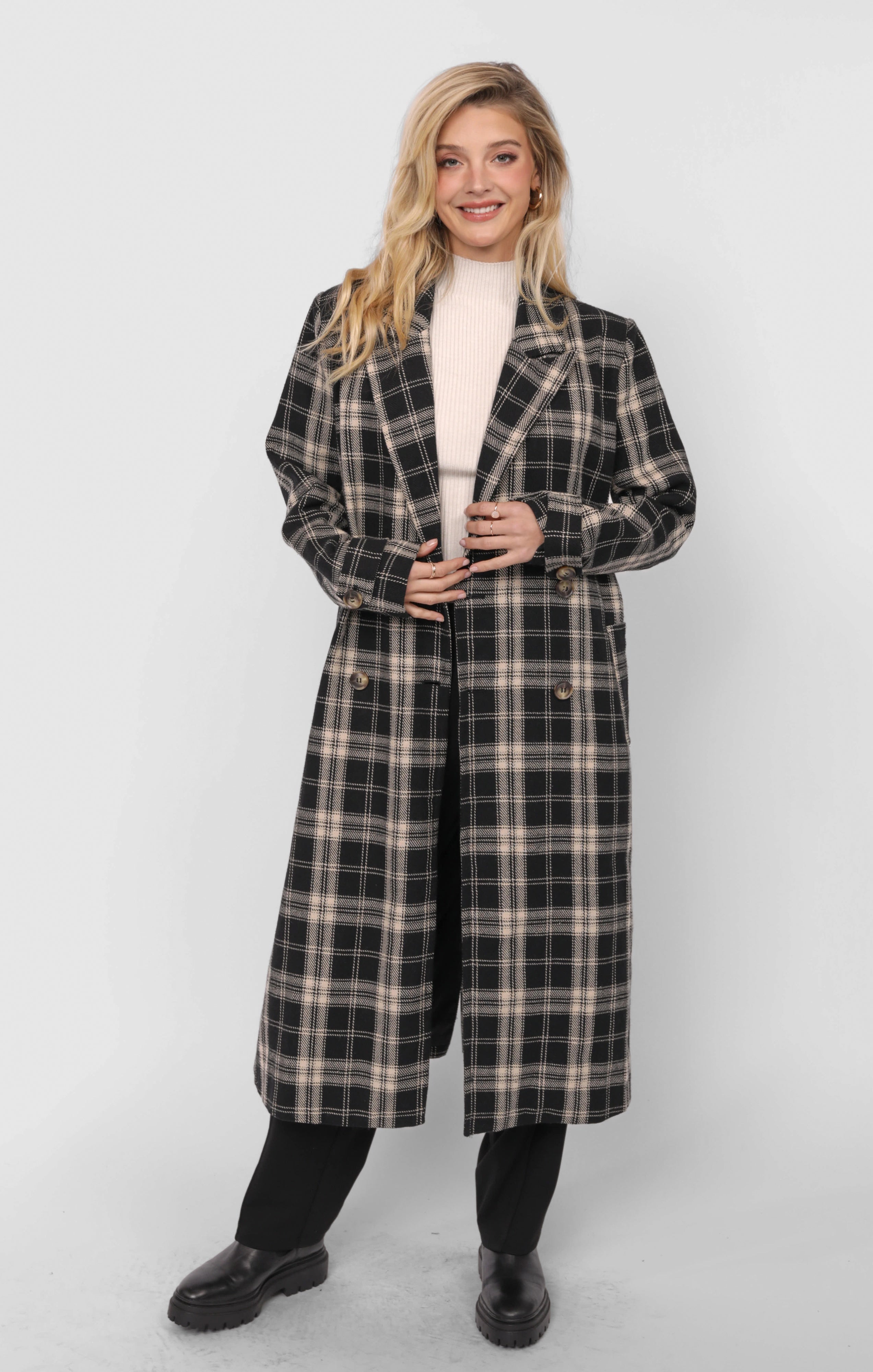 WIDE AWAKE PLAID COAT