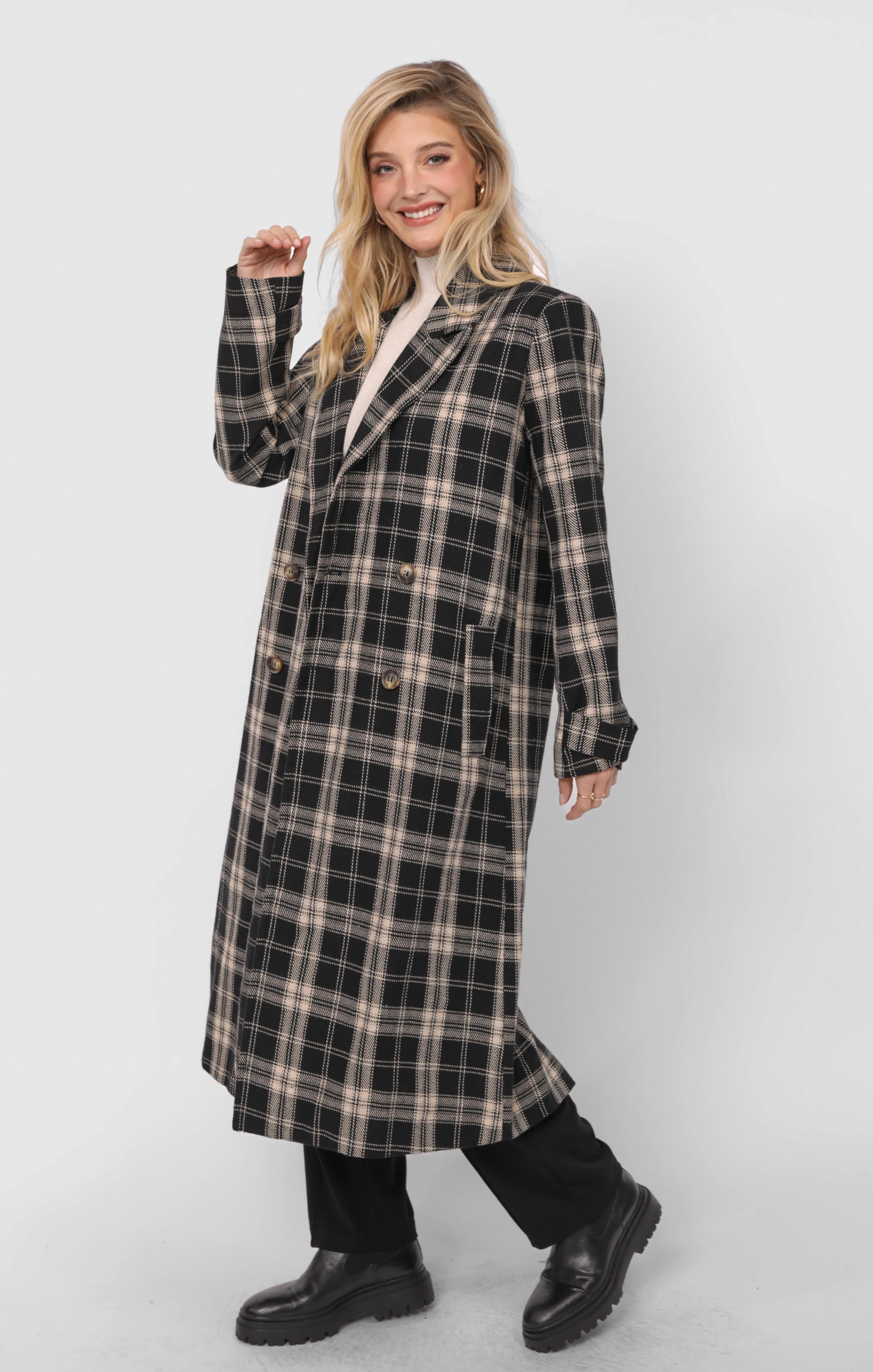 WIDE AWAKE PLAID COAT